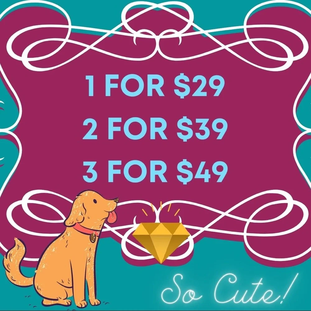 🐾 Dog Leash and Detachable Bow Set in Abstract 🐾